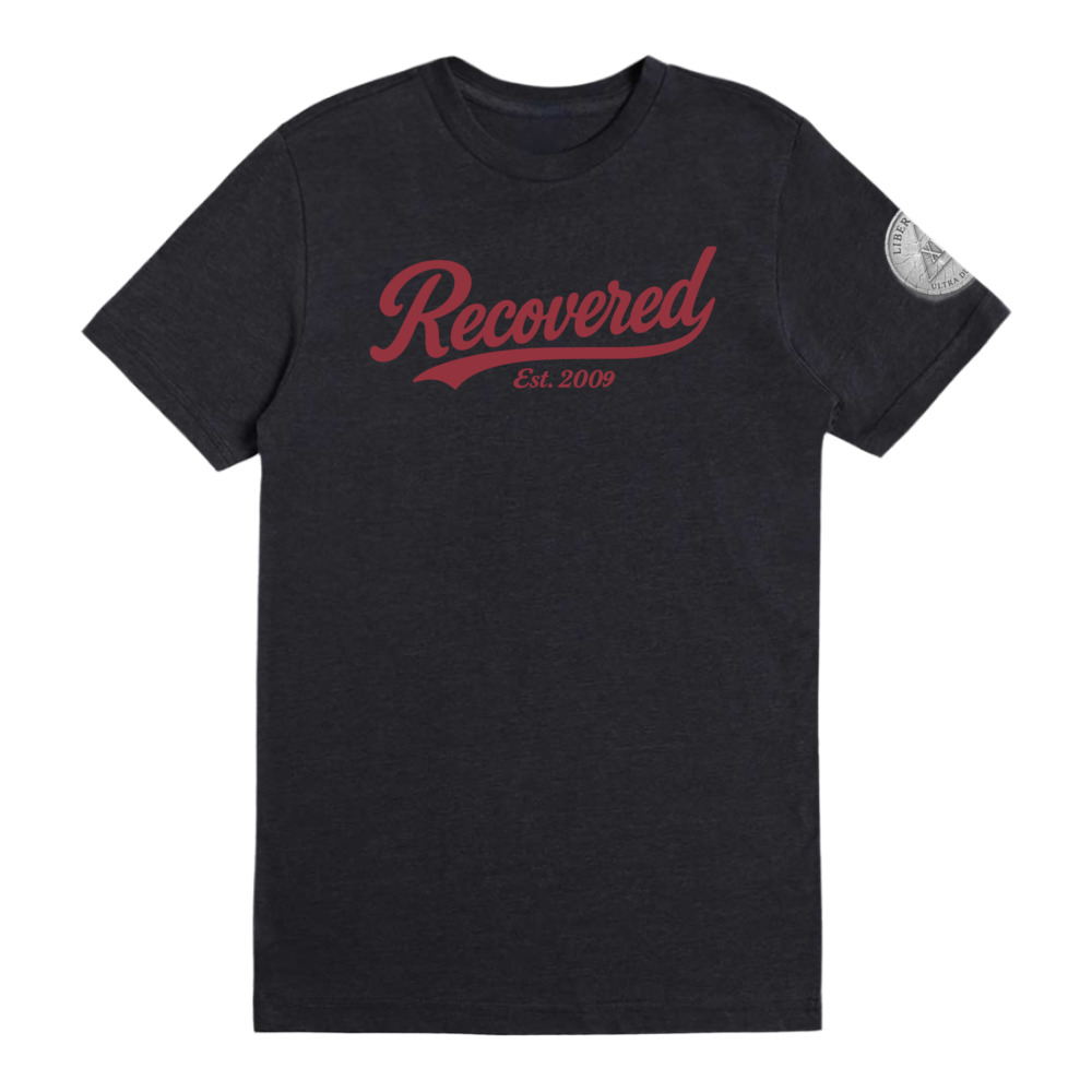 "Recovered Est. 2009" Unisex deluxe CVC t-shirt - Image 2
